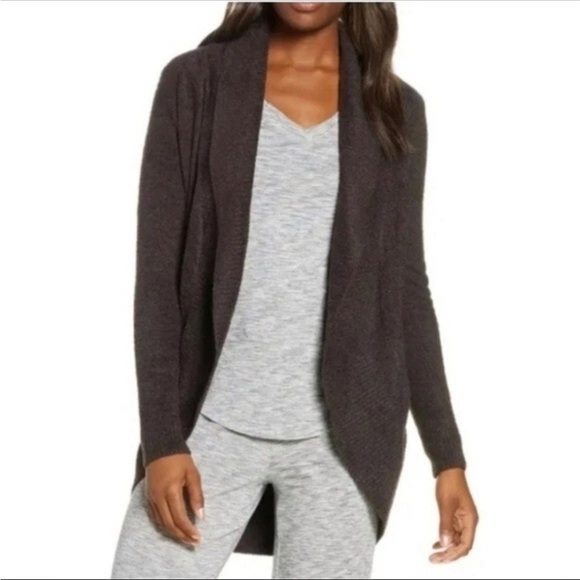 Barefoot Dreams CozyChic Lite Circle Cardigan size xs/s brown - Picture 1 of 6
